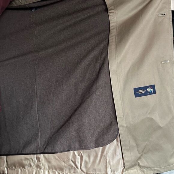 Hart Schaffner Marx Men's Burnett Trench Coat sz 44 - Picture 10 of 14